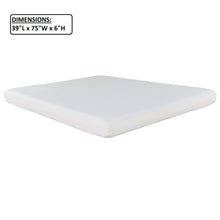 Load image into Gallery viewer, 6" Firm Gel Memory Foam Mattress In A Box, Soft Double Layered Mattress Bed - White - Full