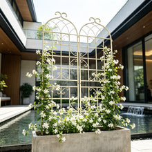 Load image into Gallery viewer, Metal Garden Rustproof Trellis For Climbing Plants Outdoor Flower Support