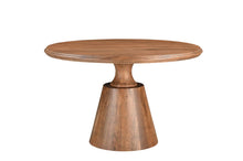Load image into Gallery viewer, 48" Wood Pedestal Base Round Top Dining Table - Natural
