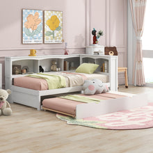 Load image into Gallery viewer, Daybed With Trundle, Storage Cabinets, USB Ports