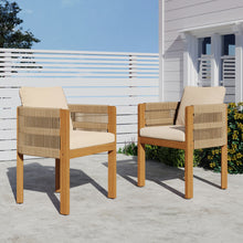 Load image into Gallery viewer, Outdoor Dining Chairs With Rope Handles (Set of 2)