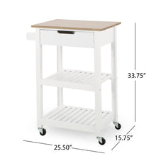 Load image into Gallery viewer, Tattnall - Kitchen Cart With Wheels