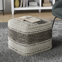 Load image into Gallery viewer, Grady - Handcrafted Square Pouf
