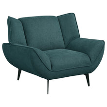 Load image into Gallery viewer, Grenada - Upholstered Flared Arm Accent Chair - Teal Blue