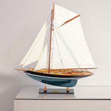 Load image into Gallery viewer, Pen Duick Hand Painted Model Sail Boat - Black / Blue / White