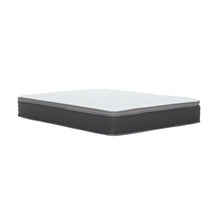 Load image into Gallery viewer, 12'' Hybrid Mattress In A Box, Plush Gel Memory Foam Mattress Top With Pocket Coil Base - Gray / White - Queen