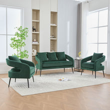 Load image into Gallery viewer, 3 Piece Living Room Set, Loveseat & 2 Accent Chairs