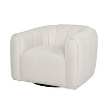 Load image into Gallery viewer, Serenizia - Upholstered Velvet Swivel Chair With Channel Tufted