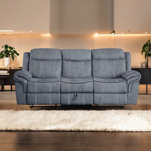 Load image into Gallery viewer, Zubaida - Two Tone Recliner Sofa With USB Port Drop Down Table