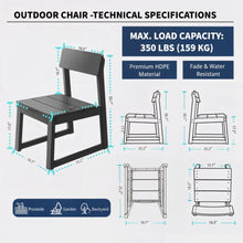 Load image into Gallery viewer, All Weather Patio Dining Chairs (Set of 2)