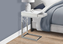 Load image into Gallery viewer, Accent Table, C - Shaped Glossy Contemporary & Modern - White