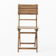 Load image into Gallery viewer, Outdoor 3 Piece Half Round Folding Bistro Set