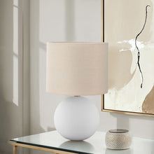 Load image into Gallery viewer, Contemporary Lighting, Table Lamp, Resin, Ceramic - Cream