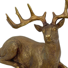 Load image into Gallery viewer, Deer Tabletop Sculpture - Antiqued Gold