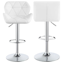Load image into Gallery viewer, Kerwin - Upholstered Adjustable Bar Stool (Set of 2) - White