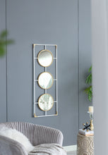 Load image into Gallery viewer, 3 Mirror Piece Wall Mirror InRectangular Frame, Home Wall Decor For Bedroom Living Room