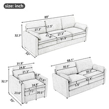 Load image into Gallery viewer, Cozy Upholstered Sofa Set For Living Room