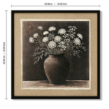 Load image into Gallery viewer, Artistic Path Abstract Flower Bouquet Wall Art - Ancient White