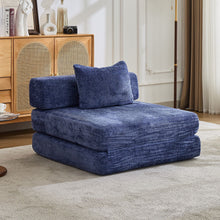 Load image into Gallery viewer, Convertible Floor Sofa Bed With Fixed Shape Frame For Living Room