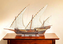 Load image into Gallery viewer, Boat Hand Painted Sculpture (364268) - Brown