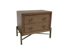 Load image into Gallery viewer, 2 Drawer Nightstand With USB - Latte