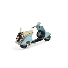 Load image into Gallery viewer, Hand Painted Model Motorcycle Tabletop Sculpture - Blue / Black