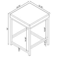 Load image into Gallery viewer, Upholstered Square Vanity Stool