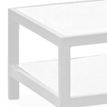 Load image into Gallery viewer, Aluminum Coffee Table With Shelf - White