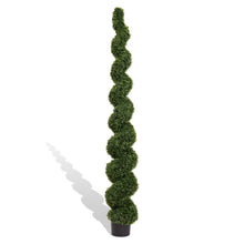 Load image into Gallery viewer, Artificial Outdoor UV Resistant Plastic Boxwood Topiary Spiral Tree