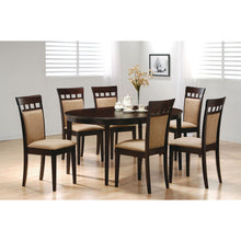 Load image into Gallery viewer, Gabriel - Oval 7 Piece Dining Set With Chairs - Cappuccino