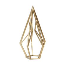Load image into Gallery viewer, Open Geometric Tabletop Sculpture (635383) - Gold