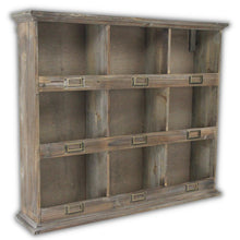 Load image into Gallery viewer, 27" Solid Wood Wall Mounted Display Stand - Dark Brown