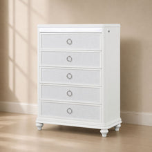 Load image into Gallery viewer, Abigale - 5 Drawer Chest With LED Lighting - White