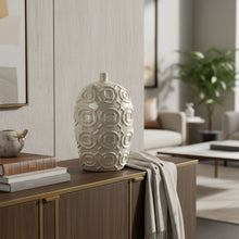 Load image into Gallery viewer, Geometric Bud Table Vase (574262) - Cream