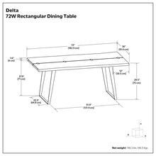 Load image into Gallery viewer, Delta - Handcrafted Dining Table