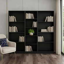 Load image into Gallery viewer, Five Tier Bookcase (Set of 3) (546344) - Black