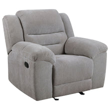 Load image into Gallery viewer, Sebring - Upholstered Glider Recliner Chair With Manual Recline And Smooth Gliding Motion - Gray