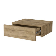 Load image into Gallery viewer, 5" One Drawer Faux Wood Floating Nightstand - Light Brown