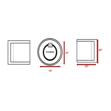 Load image into Gallery viewer, Patio Conversation Set For 2 With Cushions And Fire Pit - Brown