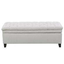 Load image into Gallery viewer, Juliana - Storage Ottoman With Birch Legs