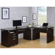 Load image into Gallery viewer, Ulloa - L Shape Desk With Mobile File Cabinet - Cappuccino