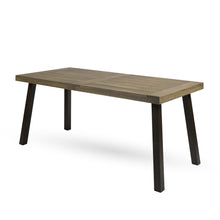 Load image into Gallery viewer, Acacia Wood Dining Table With Slat Design