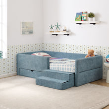 Load image into Gallery viewer, Safe Kids Bed With Guardrails And Storage