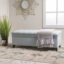 Load image into Gallery viewer, Juliana - Storage Ottoman With Birch Legs