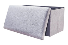 Load image into Gallery viewer, 30" Boucle Storage Ottoman - Gray