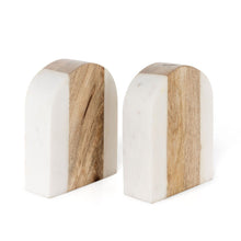 Load image into Gallery viewer, Marble Decorative Bookends (Set of 2) (574080) - Beige