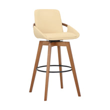 Load image into Gallery viewer, Swivel Bar Height Bar Chair - Cream / Black