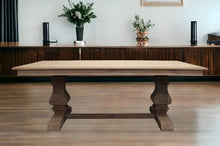 Load image into Gallery viewer, 84" Solid Wood Dining Table - Gray
