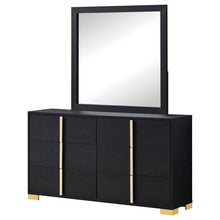 Load image into Gallery viewer, Jeremiah - 6 Drawer Dresser With Mirror - Black