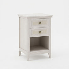 Load image into Gallery viewer, Nightstand With 2 Drawers Bedside Table